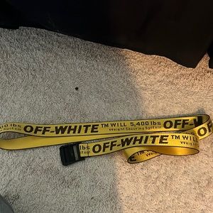 off-white industrial belt